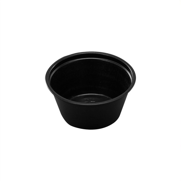Plastbägare 60ml dia 62mm svart